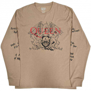 Queen - Handwritten Sand Longsleeve i gruppen Annet /  hos Bengans Skivbutik AB (5554112r)