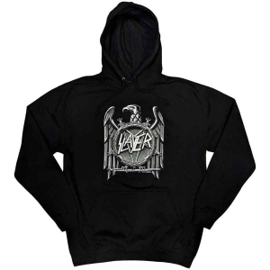Slayer - High Contrast Eagle Uni Bl Hoodie i gruppen MERCHANDISE / Hoodies / Metal hos Bengans Skivbutik AB (5554736r)