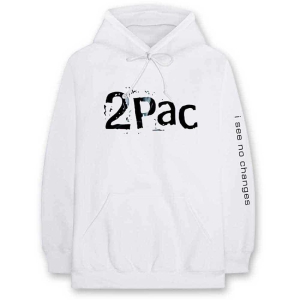 Tupac - I See No Changes Uni Wht Hoodie  i gruppen MERCHANDISE / Hoodies / Hip Hop-Rap hos Bengans Skivbutik AB (5555267)