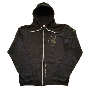 U2 - Logo 2015 Uni Bl Zip Hoodie i gruppen MERCHANDISE / Hoodies / Pop-Rock hos Bengans Skivbutik AB (5555595r)