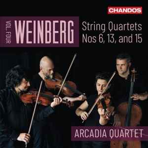 Arcadia Quartet - Weinberg: String Quartets, Vol. 4 i gruppen CD hos Bengans Skivbutik AB (5555781)