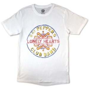 The Beatles - Painted Pepper Uni Wht T-Shirt i gruppen VI TIPSER / Nyankommet Merch / Juni hos Bengans Skivbutik AB (5556043r)