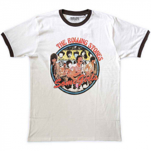 Rolling Stones - Some Girls Circle Ringer Wht T-Shirt i gruppen Annet / hos Bengans Skivbutik AB (5556716r)