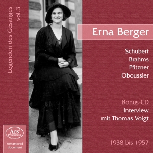 Schubert/Brahms/Schumann/Pfitzner/W - Vocal Recital Erna Berger i gruppen CD / Klassisk hos Bengans Skivbutik AB (5560882)