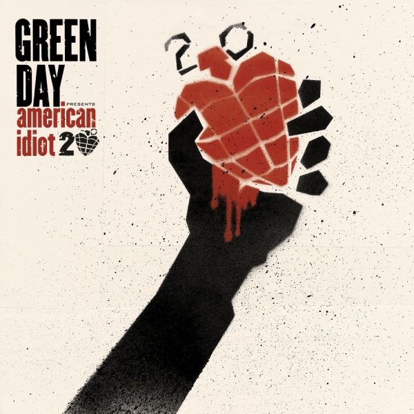 Green Day - American Idiot (20th Anniversary Red and Black 2LP) i gruppen VI TIPSER / Fredagsutgivelser / hos Bengans Skivbutik AB (5561819)