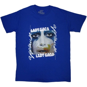 Lady Gaga - Artpop Facepaint Uni Blue T-Shirt (M) i gruppen MERCHANDISE / T-shirt / Pop-Rock hos Bengans Skivbutik AB (5562481)