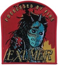 Exhumer - Patch Possessed By Fire Red Border i gruppen MERCHANDISE / Tøypatch / Heavy Metal hos Bengans Skivbutik AB (5562690)