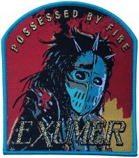 Exhumer - Patch Possessed By Fire Blue Border i gruppen MERCHANDISE / Tøypatch / Heavy Metal hos Bengans Skivbutik AB (5562691)