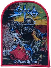 Sodom - Patch 40 Years At War Red Border (1 i gruppen MERCHANDISE / Tøypatch / Heavy Metal hos Bengans Skivbutik AB (5562695)