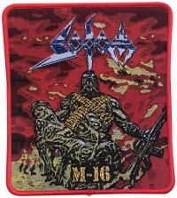 Sodom - Patch M-16 Red Border (12,4 X  11 C i gruppen MERCHANDISE / Tøypatch / Heavy Metal hos Bengans Skivbutik AB (5562697)