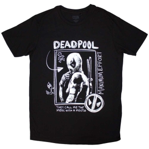 Marvel - Deadpool Merc With A Mouth.. Bl T-Shirt i gruppen MERCHANDISE / T-shirt / Film-Musikkkal hos Bengans Skivbutik AB (5562859r)