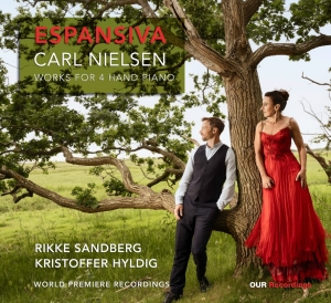 Rikke Sandbjerg Kristoffer Hyldig - Nielsen: Espansiva - Works For 4 Ha i gruppen CD hos Bengans Skivbutik AB (5562950)