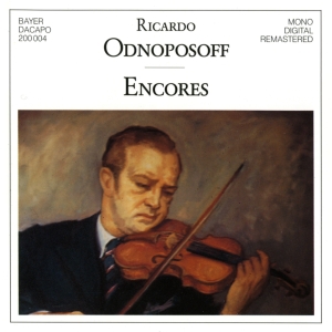Kreisler/Mozart/Paganini/+ - Ricardo Odnoposoff - Encores i gruppen CD / Klassisk hos Bengans Skivbutik AB (5563041)