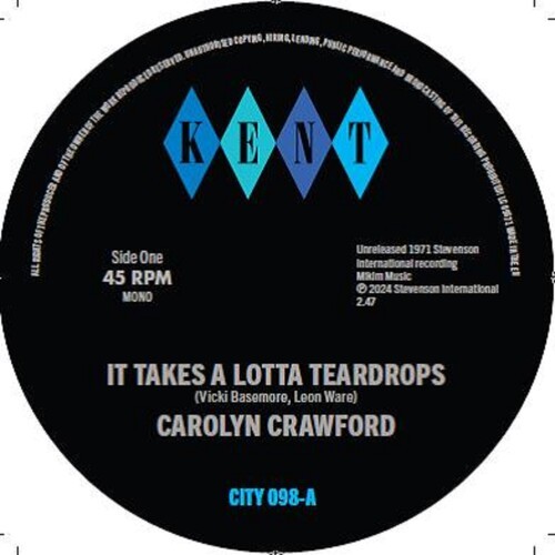 Carolyn Crawford / Hodges James S - It Takes A Lotta Teardrops / I'm In Love i gruppen VINYL / Pop-Rock hos Bengans Skivbutik AB (5563090)