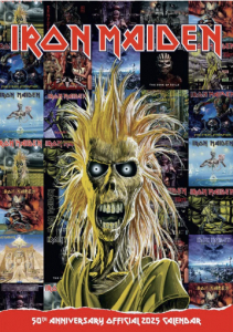 Iron Maiden - 2025 A3 Calendar i gruppen MERCHANDISE / Merch / Sport hos Bengans Skivbutik AB (5563838)