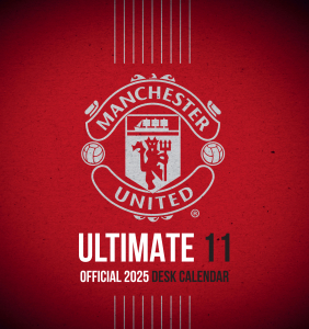Manchester United Fc - 2025 Desk Easel Calendar i gruppen MERCH / Kalendere 2025 / Calendars League hos Bengans Skivbutik AB (5563921)