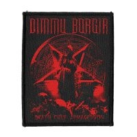 Dimmu Borgir - Patch - Death Cult Armageddon (Red) i gruppen MERCHANDISE / Tøypatch / Heavy Metal hos Bengans Skivbutik AB (5565856)