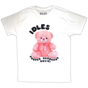 Idles - Proper Hardcore Uni Wht T-Shirt  (S) i gruppen MERCHANDISE / T-shirt / Pop-Rock hos Bengans Skivbutik AB (5566918)