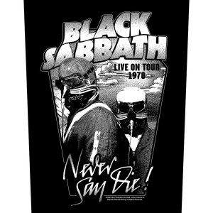 Black Sabbath - Never Say Die Back Patch i gruppen MERCHANDISE / Merch / Metal hos Bengans Skivbutik AB (5569042)