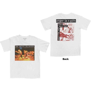 Rage Against The Machine - Anger Is A Gift Uni Wht T-Shirt i gruppen Minishops / Rage Against The Machine hos Bengans Skivbutik AB (5569962r)