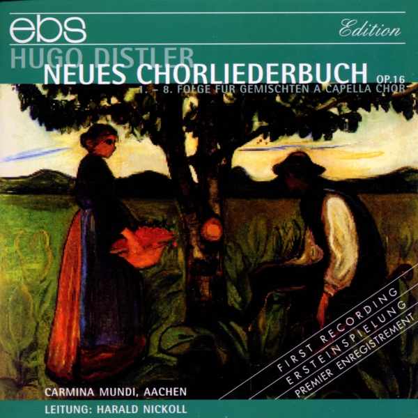 Carmina Mundi Aachen Harald Nickol - Hugo Distler: Neues Chorliederbuch i gruppen CD / Toppselgere hos Bengans Skivbutik AB (5573926)