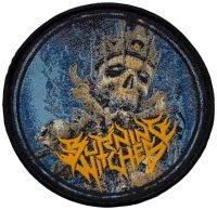 Burning Witches - Patch Round Skull (9,7 Cm) i gruppen MERCHANDISE / Tøypatch / Heavy Metal hos Bengans Skivbutik AB (5574679)