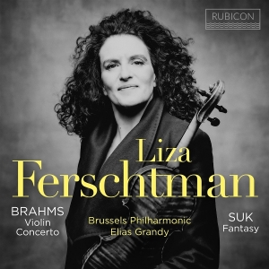 Liza Ferschtman & Brussels Philharmonic & Elias Grandy - Brahms: Violin Concerto / Suk: Fantasy Op. 24 i gruppen CD hos Bengans Skivbutik AB (5574857)