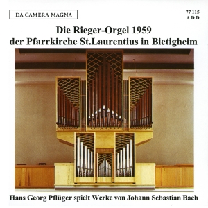 Pflüger Hans Georg - The Rieger Organ Of St Laurentius I i gruppen CD / Klassisk hos Bengans Skivbutik AB (5574873)