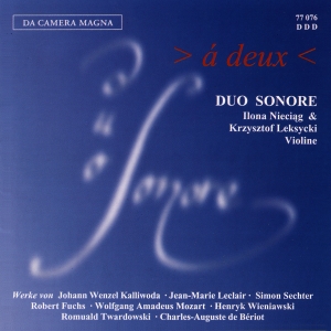 Duo Sonare - A Deux - Music For 2 Violins i gruppen CD / Klassisk hos Bengans Skivbutik AB (5574882)