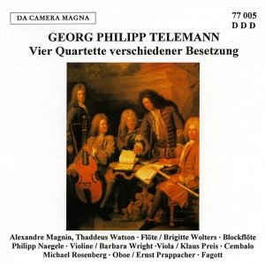 Telemann G P - 4 Quartets i gruppen CD / Klassisk hos Bengans Skivbutik AB (5574992)