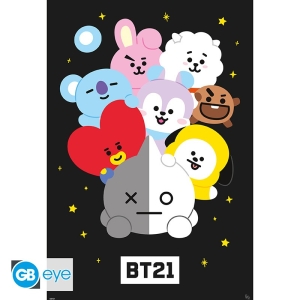 Bt21 - Characters 61 X 91.5Cm Maxi Poster i gruppen MERCHANDISE / Merch / Pop-Rock hos Bengans Skivbutik AB (5575675)