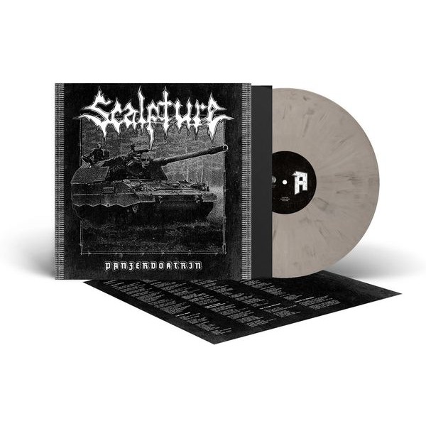 Scalpture - Panzerdoktrin (White/Black Vinyl Lp) i gruppen VINYL / Metal hos Bengans Skivbutik AB (5576662)