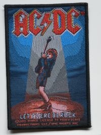 Ac/Dc - Patch Let There Be Rock (10 X 6,8 C i gruppen MERCHANDISE / Tøypatch / Heavy Metal hos Bengans Skivbutik AB (5577282)