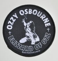 Ozzy Osbourne - Patch Blizzard Of Ozz (9,2 X 9,2 Cm i gruppen MERCHANDISE / Tøypatch / Heavy Metal hos Bengans Skivbutik AB (5577286)