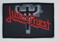 Judas Priest - Patch Logo Fork (10,3 X 7,3 Cm) i gruppen MERCHANDISE / Tøypatch / Heavy Metal hos Bengans Skivbutik AB (5577303)