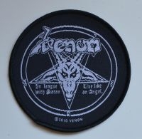 Venom - Patch In League With Satan (9,5 X 9 i gruppen MERCHANDISE / Tøypatch / Heavy Metal hos Bengans Skivbutik AB (5577320)