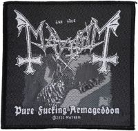 Mayhem - Patch Pure Fucking Armageddon (9,7 i gruppen MERCHANDISE / Tøypatch / Heavy Metal hos Bengans Skivbutik AB (5577366)