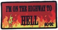 Ac/Dc - Patch Highway To Hell Flames (5,3 X i gruppen MERCHANDISE / Tøypatch / Heavy Metal hos Bengans Skivbutik AB (5577388)