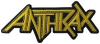 Anthrax - Patch Yellow Logo (4 X 9,7 Cm) i gruppen MERCHANDISE / Tøypatch / Heavy Metal hos Bengans Skivbutik AB (5577389)