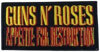 Guns N Roses - Patch Appetite For Destruction (4,9 i gruppen MERCHANDISE / Tøypatch / Heavy Metal hos Bengans Skivbutik AB (5577395)