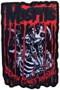 Misfits - Patch Death Comes Ripping (10,1 X 6 i gruppen MERCHANDISE / Tøypatch / Pop-Rock hos Bengans Skivbutik AB (5577585)