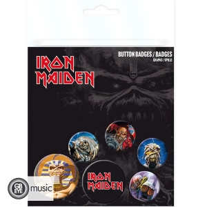 Iron Maiden - Badge Pack - Mix  i gruppen MERCHANDISE / Pin-Button Badge / Heavy Metal hos Bengans Skivbutik AB (5577863)