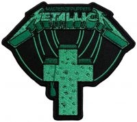 Metallica - Patch Master Of Puppets Green Cross i gruppen MERCHANDISE / Tøypatch / Heavy Metal hos Bengans Skivbutik AB (5579364)