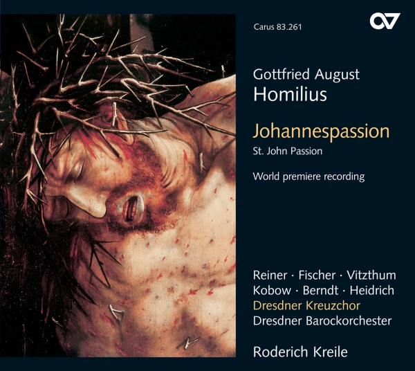 Homilius - St John Passion i gruppen CD / Toppselgere hos Bengans Skivbutik AB (5579705)