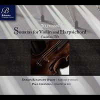 Paul Cienniwa & Dorian Komanoff Ban - Telemann Sonatas For Violin & Harps i gruppen CD hos Bengans Skivbutik AB (5580717)