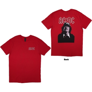 Ac/Dc - Mini Logo / Lock Up Your Daughters Uni Red T-Shirt i gruppen MERCHANDISE / T-shirt / Metal hos Bengans Skivbutik AB (5581218r)