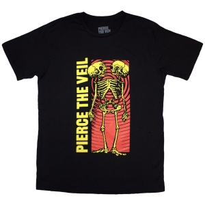 Pierce The Veil - Wavy Skeleton Uni Bl T-Shirt  (XL) i gruppen MERCHANDISE / T-shirt / Pop-Rock hos Bengans Skivbutik AB (5581303)