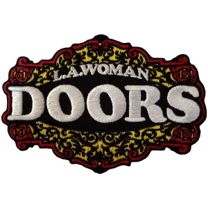 The Doors - La Woman Woven Patch i gruppen MERCHANDISE / Merch / Pop-Rock hos Bengans Skivbutik AB (5581814)