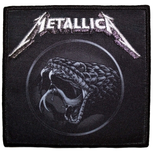 Metallica - Black Album Poster Printed Patch i gruppen MERCHANDISE / Merch / Metal hos Bengans Skivbutik AB (5581861)