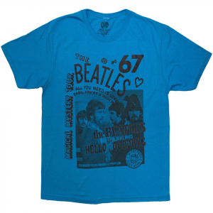 Beatles - 1967 Uni Blue T-Shirt i gruppen Annet /  hos Bengans Skivbutik AB (5581960r)